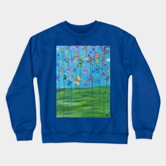 Awakening Ascending Butterflies Crewneck Sweatshirt by Oregon333